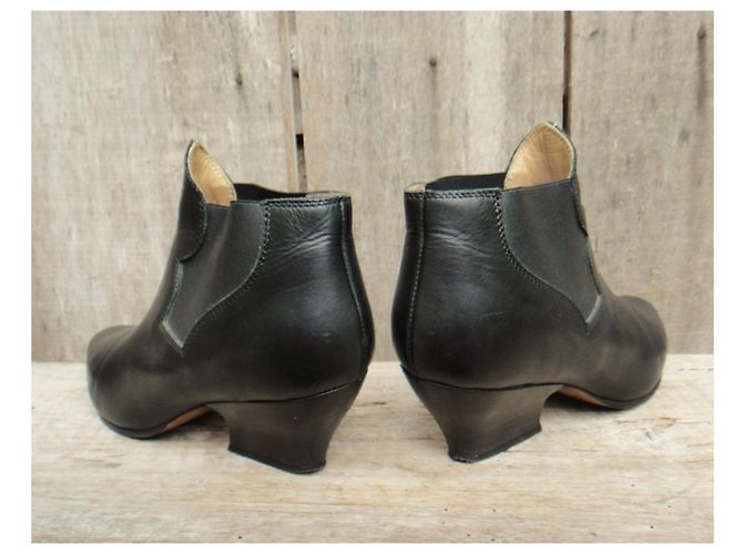 Botas Acne de piel negras 37 Negro - vista 5