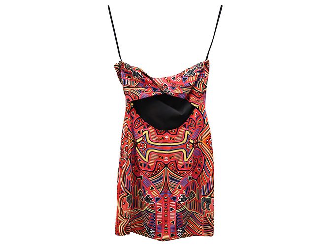 Mini abito Mara Hoffman stampato con cut-out sul retro in rayon multicolor - vista 2