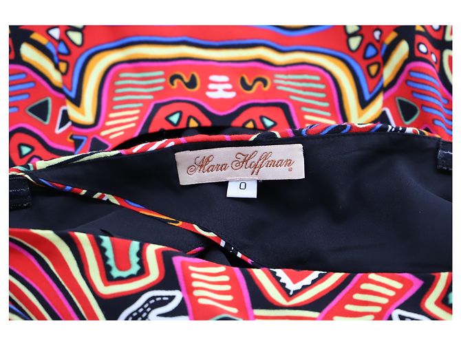 Mini abito Mara Hoffman stampato con cut-out sul retro in rayon multicolor - vista 3