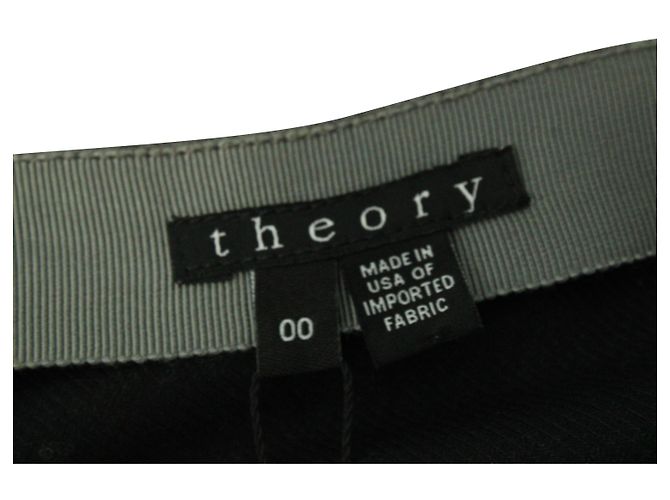 FALDA Midi Theory High Rise en Viscosa Gris - vista 4