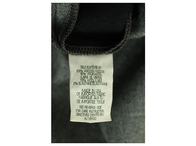 FALDA Midi Theory High Rise en Viscosa Gris - vista 5