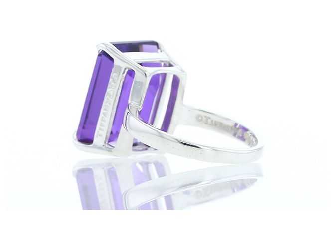 Tiffany & Co Sparklers Ring in Silber und Amethyst - Ansicht 4