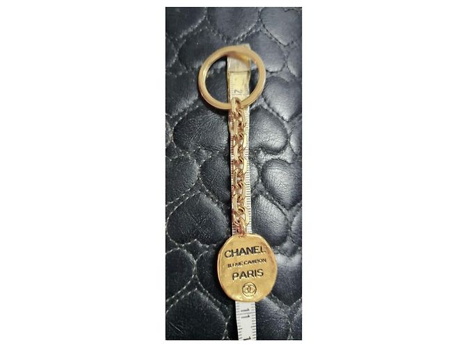 Cambon Chanel Ciondolo borsa e portachiavi dorato D'oro - vista 2