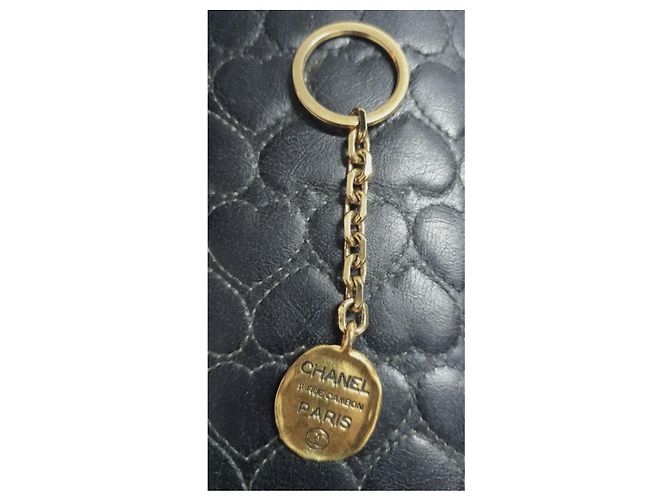 Cambon Chanel Ciondolo borsa e portachiavi dorato D'oro - vista 5