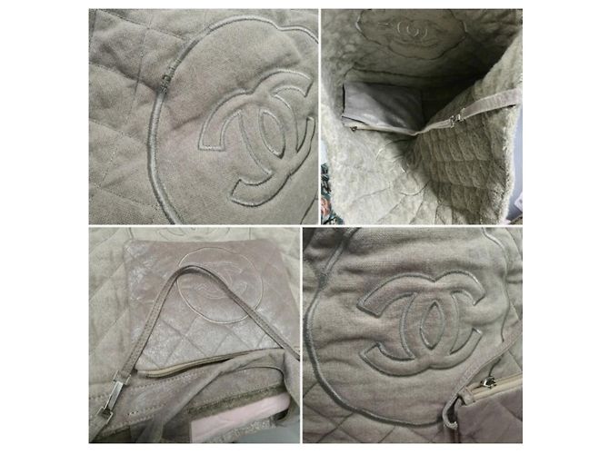 Bolso tote Chanel XL edición limitada Beige Gris - vista 3