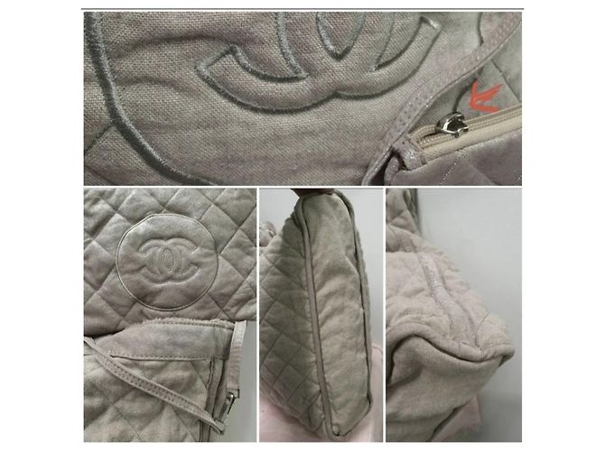 Bolso tote Chanel XL edición limitada Beige Gris - vista 4