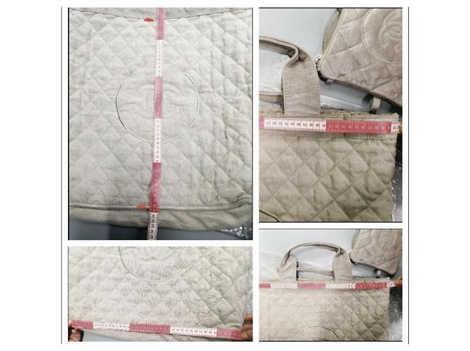 Bolso tote Chanel XL edición limitada Beige Gris - vista 5