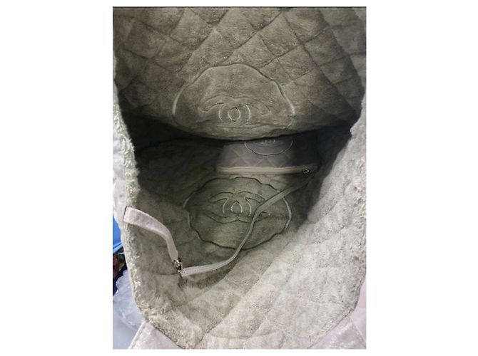 Bolso tote Chanel XL edición limitada Beige Gris - vista 9