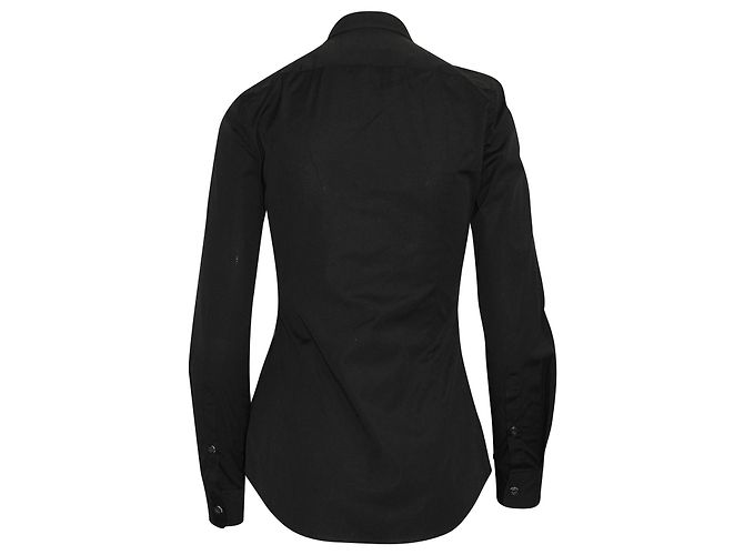 Dsquared2 Camicia a maniche lunghe con bottoni davanti in cotone nero - vista 3