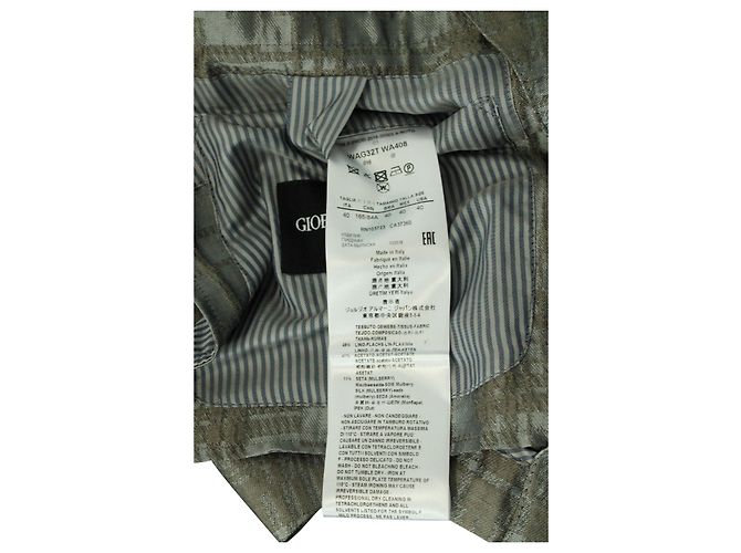 Giorgio Armani Checkered Single Breasted Blazer in Multicolor Polyester - view 5