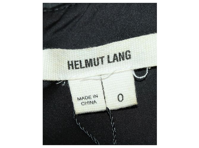 Helmut Lang Geprägtes Minikleid aus schwarzem Polyester - Ansicht 4