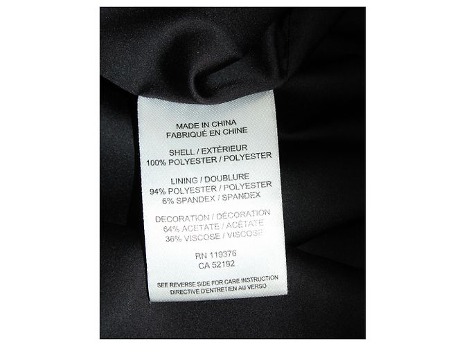 Helmut Lang Geprägtes Minikleid aus schwarzem Polyester - Ansicht 5