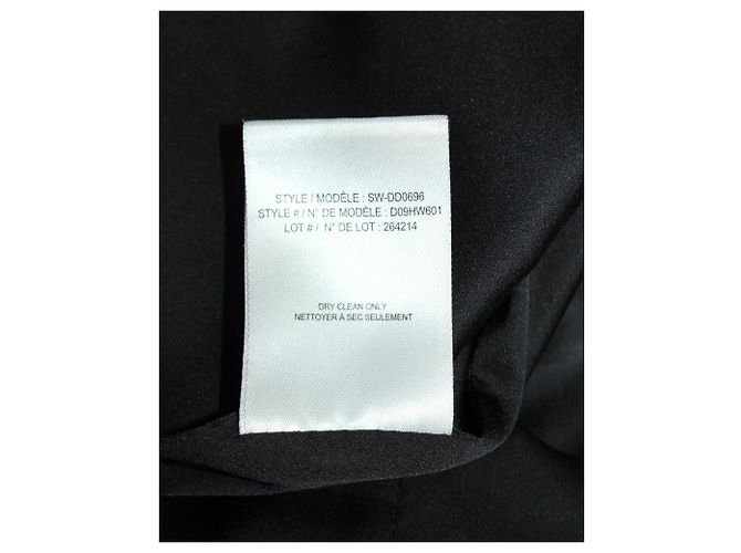 Helmut Lang Geprägtes Minikleid aus schwarzem Polyester - Ansicht 6