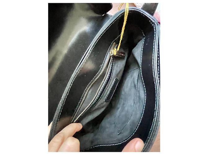 Borsa Etro in pelle di vitello nera e camoscio Nero - vista 11
