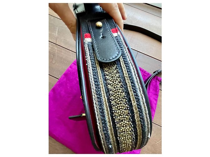 Borsa Etro in pelle di vitello nera e camoscio Nero - vista 5