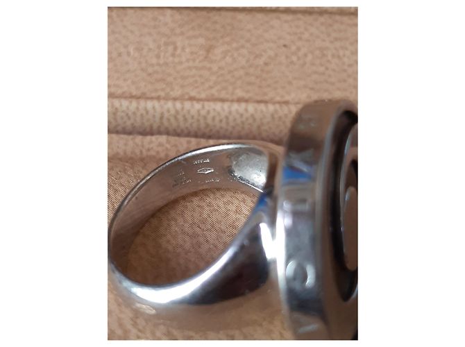 Anello Bulgari Optical in oro bianco e onice Nero - vista 3