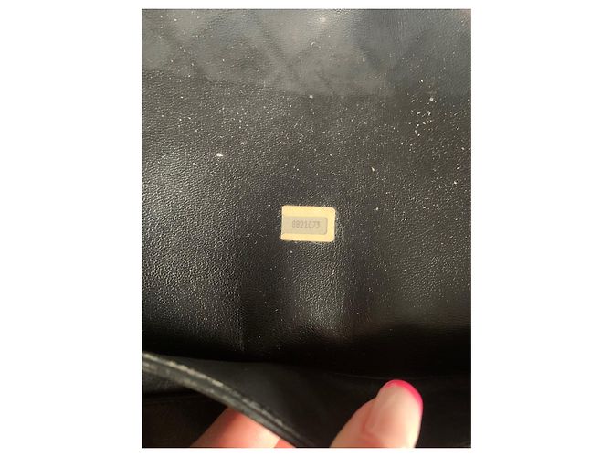 Borsa a spalla Chanel in pelle nera Nero - vista 10