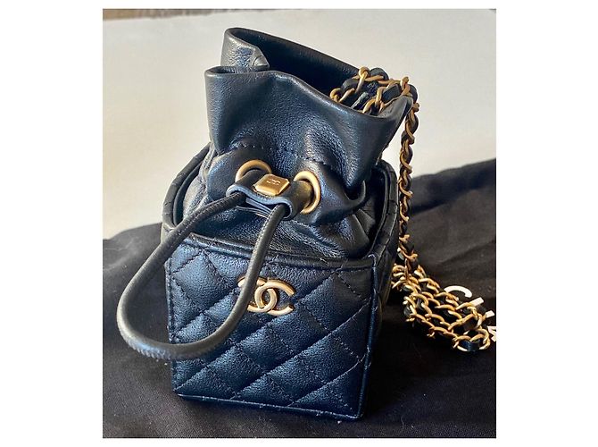 Trendy CC Chanel Micro-Sammlertasche Schwarz - Ansicht 3