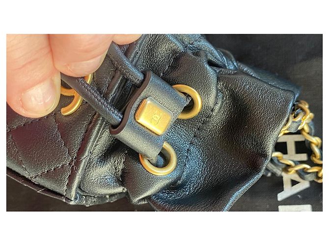 Trendy CC Chanel Micro-Sammlertasche Schwarz - Ansicht 4