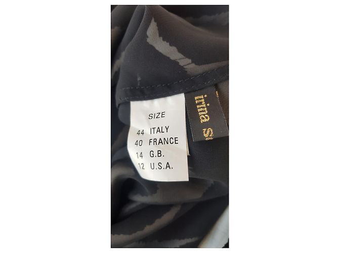 Autre Marque Abito lungo e scollato sulla schiena Stampa zebra - vista 7