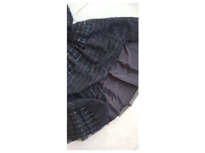 Red Valentino Abito nero in tulle e paillettes - vista 13