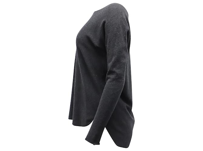 Vince Pullover mit U-Ausschnitt aus grauem Kaschmir - Ansicht 2