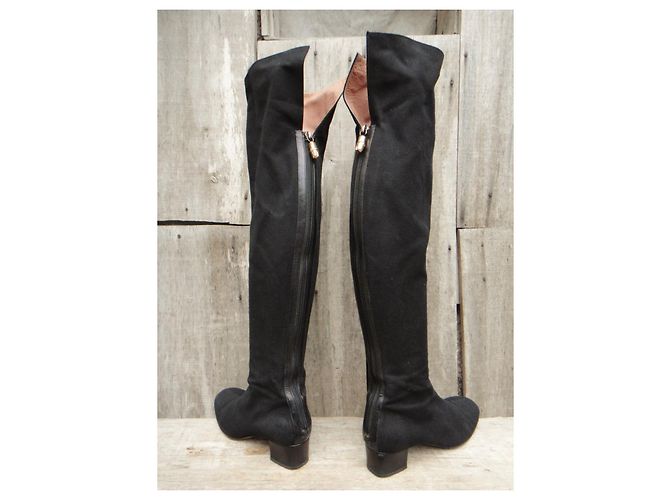 Gucci Overknee-Stiefel p 37 Schwarz - Ansicht 3