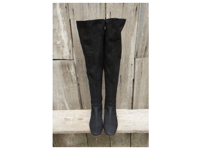Gucci Overknee-Stiefel p 37 Schwarz - Ansicht 9