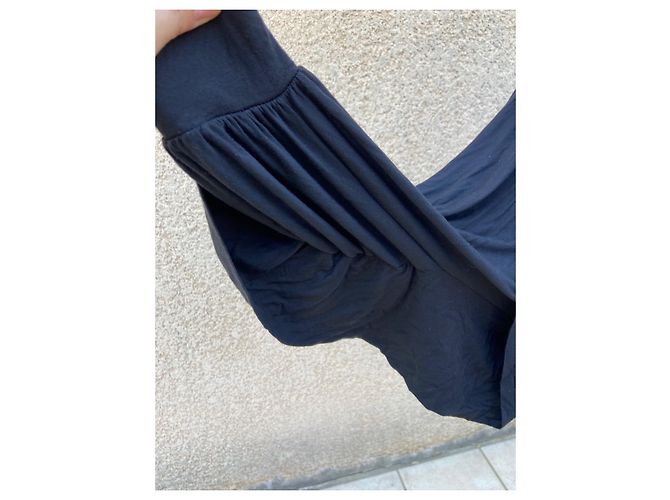 Stella Mc Cartney Stella McCartney Schwarzes Viscose Kleid mit Drapierung - Ansicht 5