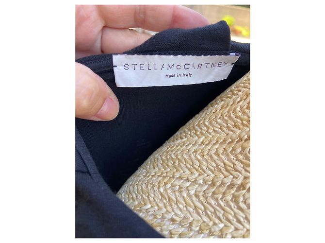 Stella Mc Cartney Stella McCartney Schwarzes Viscose Kleid mit Drapierung - Ansicht 7