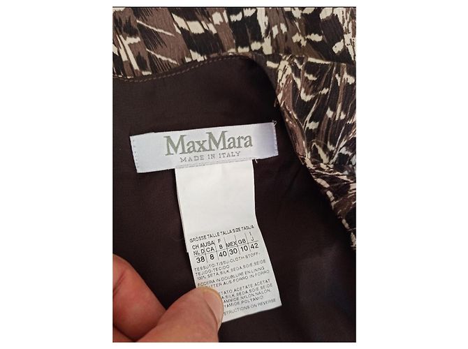 Max Mara abito seta maculato Multicolore - vista 3