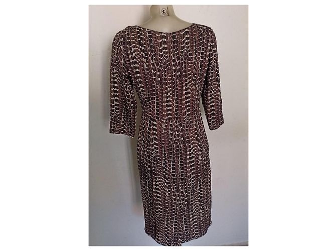 Max Mara abito seta maculato Multicolore - vista 4