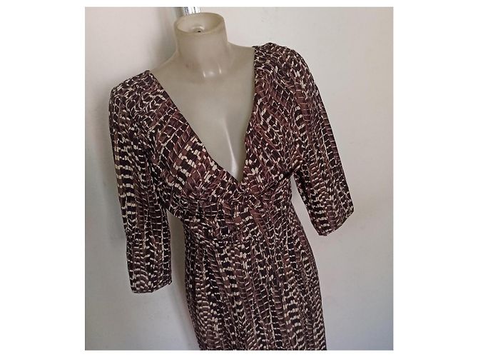 Max Mara abito seta maculato Multicolore - vista 7