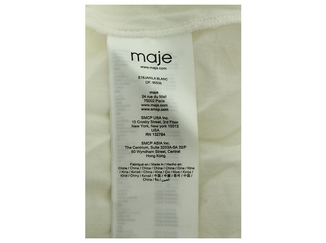 Maje Spitzen-Maxirock aus cremefarbenem Polyester - Ansicht 5