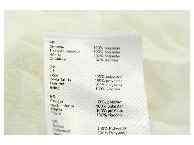 Maje Spitzen-Maxirock aus cremefarbenem Polyester - Ansicht 6
