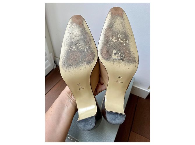 Mules Walter Steiger in pelle beige 38 Marrone - vista 7