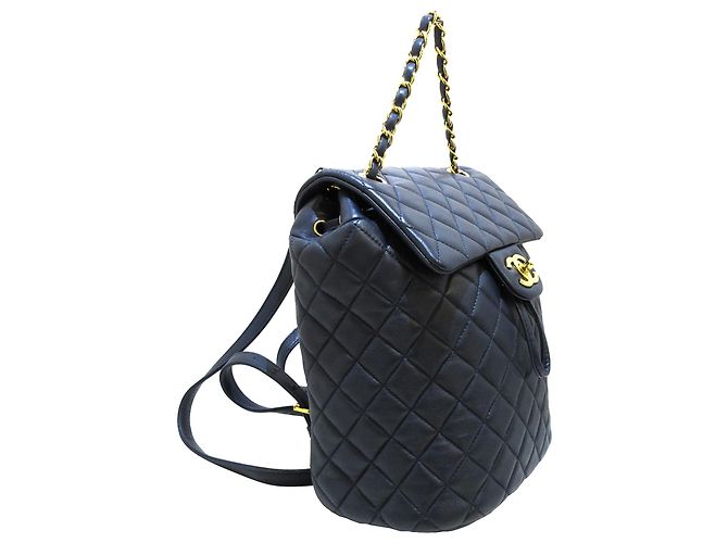 Mochila Chanel Blue Timeless Urban Spirit Azul Azul marino - vista 2