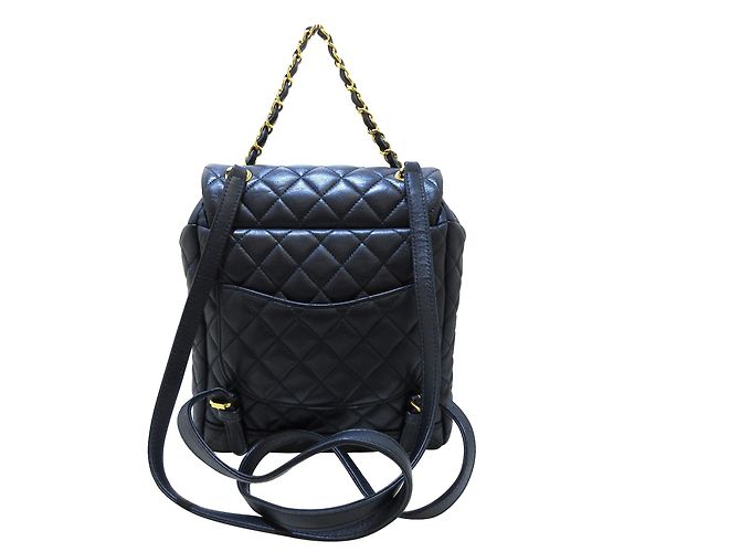 Mochila Chanel Blue Timeless Urban Spirit Azul Azul marino - vista 3