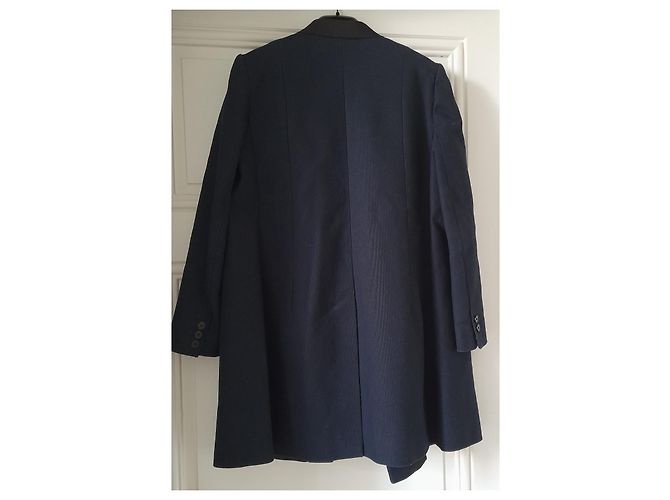 Abrigo Carven de algodón azul marino - vista 2