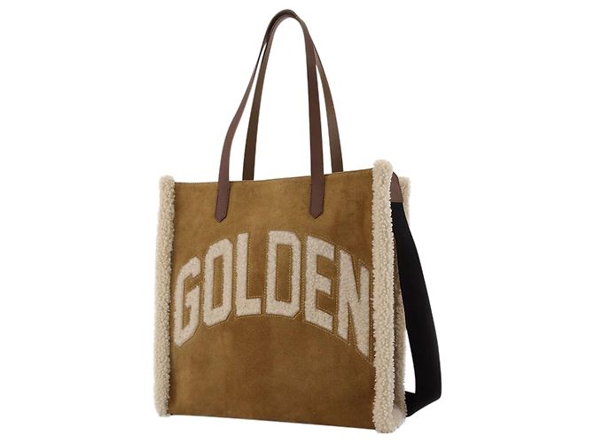 Golden Goose Deluxe Brand California Bag N-S aus brauner Baumwolle - Ansicht 2