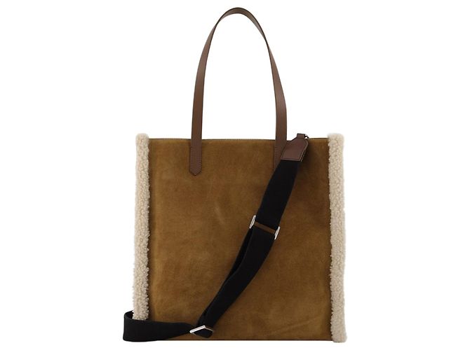 Golden Goose Deluxe Brand California Bag N-S aus brauner Baumwolle - Ansicht 3