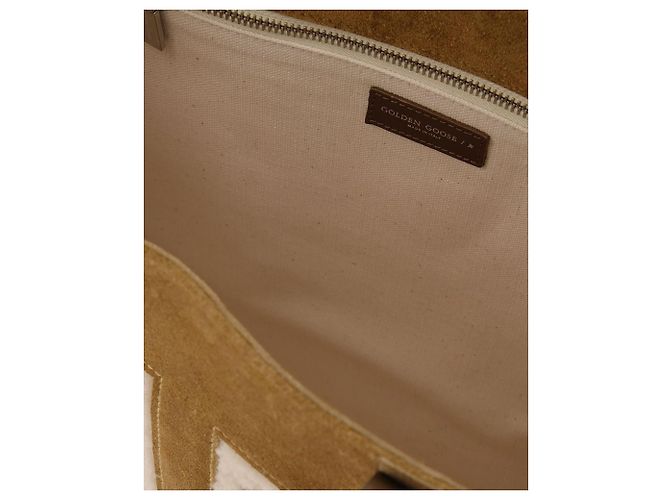 Golden Goose Deluxe Brand California Bag N-S aus brauner Baumwolle - Ansicht 4