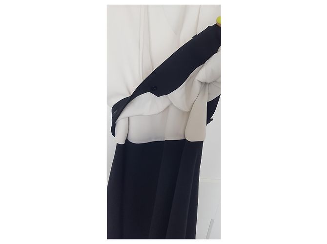 Bi Schwarz/Ecru Kleid Alexander WANG Aus weiß - Ansicht 11