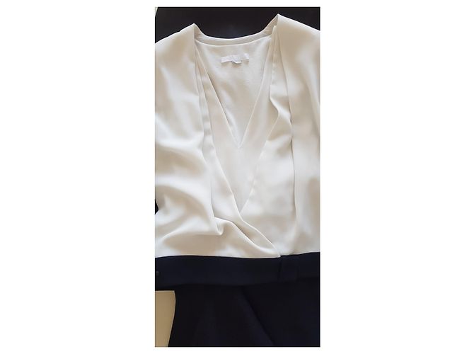 Bi Schwarz/Ecru Kleid Alexander WANG Aus weiß - Ansicht 19