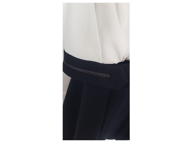 Bi Schwarz/Ecru Kleid Alexander WANG Aus weiß - Ansicht 3