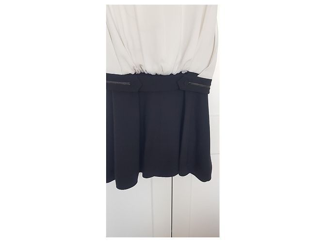 Bi Schwarz/Ecru Kleid Alexander WANG Aus weiß - Ansicht 6
