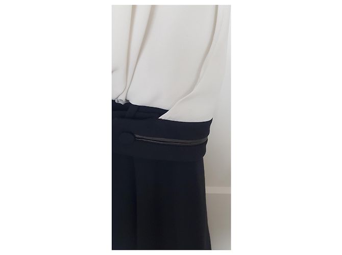 Bi Schwarz/Ecru Kleid Alexander WANG Aus weiß - Ansicht 7