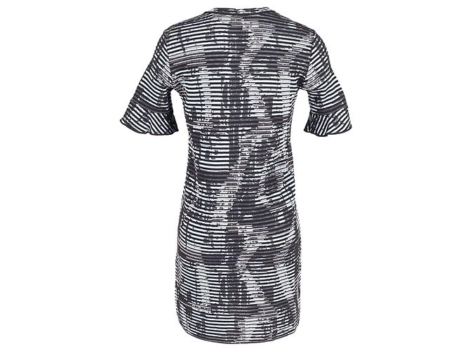 Vestido recto estampado Missoni en viscosa metalizada Metálico - vista 3