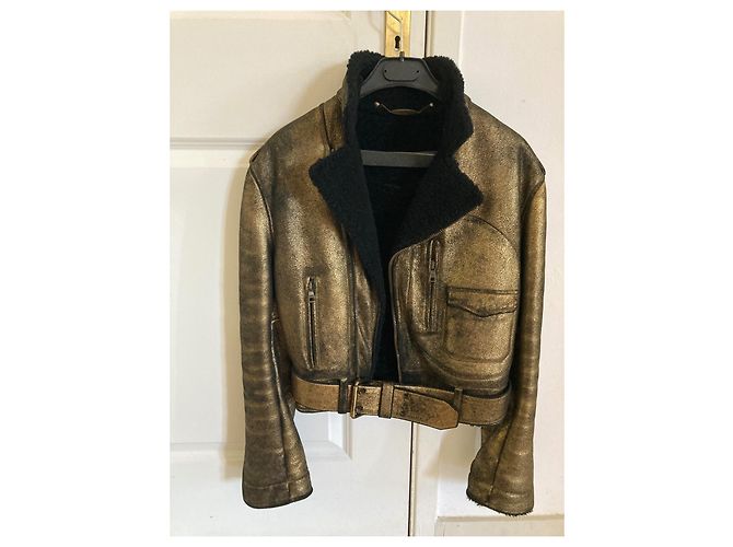 Ralph Lauren Alte goldene Wolljacke - Ansicht 4
