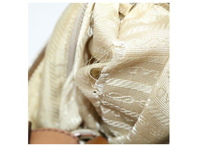 PRADA Borsa A Tracolla Nylon Beige Auth ar7222 - vista 10